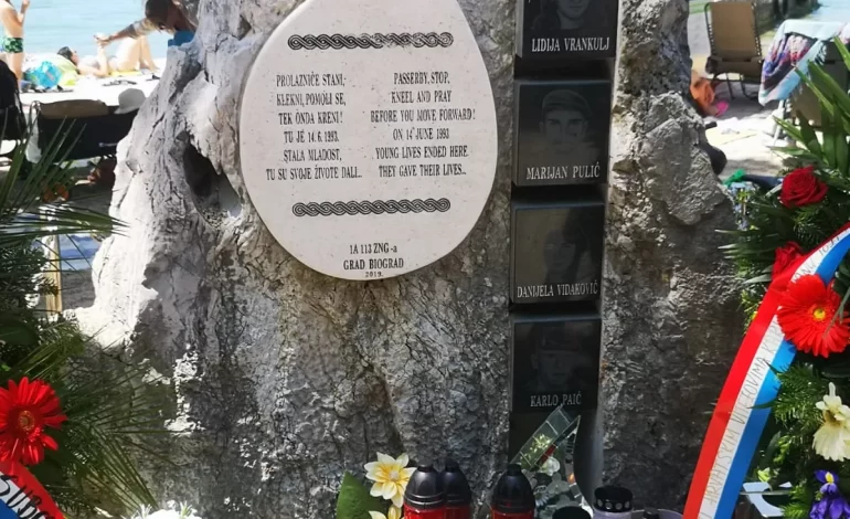  Plaža Soline, Biograd na moru, tuga i poslije trideset i dvije godine